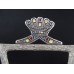 Vtg Ornate Metal Art Display Easel Picture Stand Crown Made in Israel Plate Rack   273378137478